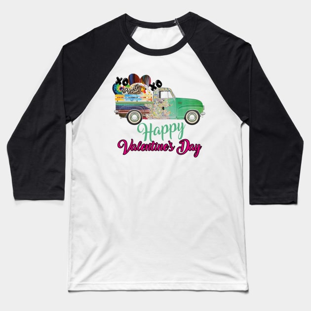 Happy Valentines Day Baseball T-Shirt by Diannas